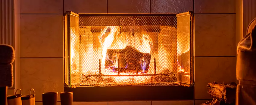 Mendota Hearth Landscape Fireplace Installation in Merrillville, Indiana