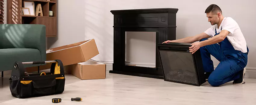 Old Rusted Metal Fireplace Repair And Replacement in Merrillville, IN