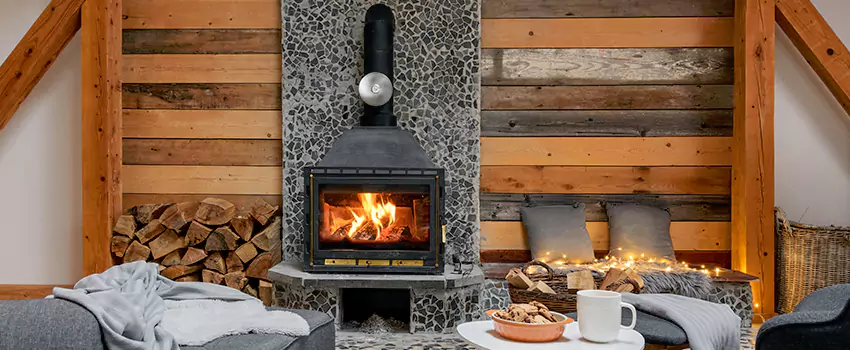 Thelin Hearth Products Direct Vent Gas Stove Fireplace Inspection in Merrillville, Indiana